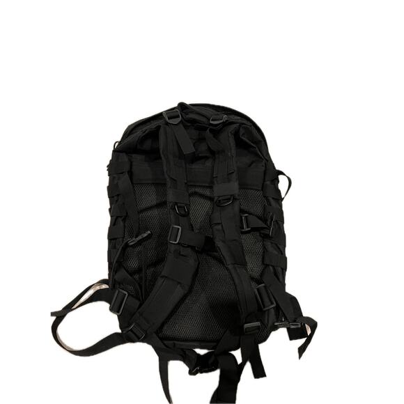 Generic Black Canvas Tactical Backpack - Picture 2 of 6